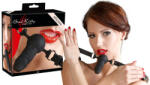 Bad Kitty - mușcătură pentru gură cu dildo mic - silicon negru (24916211001)