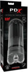 PDX Elite Extender Pro - masturbator cu funcție de supt și vibrații, alimentat cu baterii (negru) (05965820000)