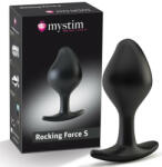 Mystim Rocking Force S - dop anal electric - mic (negru) (05935400000) Vibrator