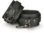 EasyToys - cătușe din piele ecologică - negru (8718627528327)