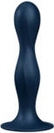 Satisfyer Double Ball-R - dildo cu greutăți - silicon albastru (4061504048673) Dildo