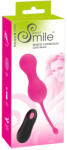Sweet Smile SMILE Love Balls - bilă vibratorie purtabilă cu acumulator și telecomandă radio (roz) (05939230000)