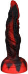 OgazR Iadul Dong - dildo cu ventuză și striat - 20 cm (negru-roșu) (3564983231973) Dildo