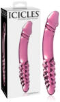 Icicles No. 57 - dildo de sticlă cu două capete în formă de penis (roz) (05403660000) Dildo