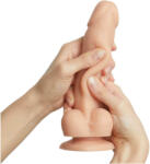 Strap On Me S - dildo cu două straturi, cu ventuză (culoarea pielii) (3700436016893) Dildo