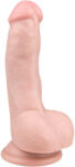 EasyToys - dildo cu ventuză și testicule (15cm) - natural (8718627526392) Dildo