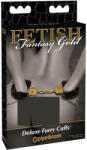 Pipedream Fetish Fantasy Gold - cătușe de pluș (negru) (05407140000)