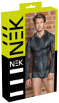 NEK - bluză pentru bărbați cu glugă și model de piele de șarpe (negru) - M (21615671711)