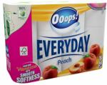 Ooops! Everyday Peach toalettpapír 3 rétegű 24 tekercs