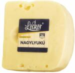 Lecker nagylyukú zsíros félkemény darabolt sajt