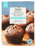 Tesco kakaós sütemény porkeverék csokoládédarabokkal muffin készítéséhez 275 g