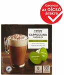 Tesco Cappuccino őrölt, pörkölt kávé és zsíros tejpor egyadagos kapszulákban 192 g