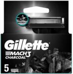Gillette Mach3 Charcoal Borotvabetétek Férfiaknak, , 5 db Borotvabetét - bevasarlas