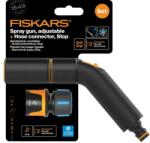 Fiskars Comfort locsolópisztoly, állítható fejjel + CF tömlőcsatlakozó 13-15mm - warnex