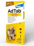  Elanco Tableta Antiparazitara Pentru Caini, AdTab (1.3-2.5 kg) 1 tableta x 56.25 mg (expira la 31.07. 2026)