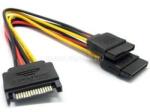 BlackBird Tápkábel SATA 15 pin male to 2xSATA HDD (BH1500) (BH1500)