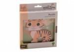 joueco Puzzle din lemn Joueco Familia Wildies Tigru 4 piese (80097_tiger) Puzzle