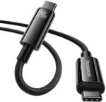 Baseus extra erős USB-C/USB-C fonott kábel, 240W, 2m (fekete)