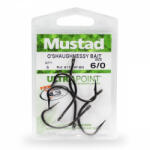 Mustad O Shaughnessy Bait 6/0 5db Füles, Szakállas Harcsázó Horog (M4150600)