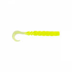 Mustad Aji Curly Tail 6, 35cm Clear Chartreuse Plasztik Csali 12db (M8065005)