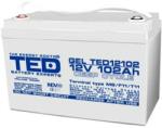 Ted Electric Акумулаторна батерия Ritar Power 12V-102-AGM (TED12102), 12V, 102Ah, AGM, F12/M8 конектори (TED12102)