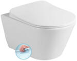 Sanovit AVVA fali WC - rimless - perem nélküli - rejtett szerelésű - mély öblítésű (100314)