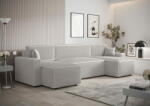  Veneti RADANA U-alakú kényelmes kinyitható kanapé - fehér