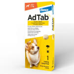 Elanco Animal Health Antiparazitar extern pentru caini AdTab (5.5-11 kg), 1 comprimat masticabil