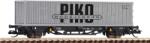 Piko 47726 Konténerszállító kocsi, Lgkks, VEB PIKO konténerrel, DR IV (4015615477266)