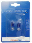 m-tech Izzó 12V W5W Powertec Xenon kék | 2 db | M-TECH