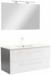 Leziter Vario Clam 100 komplett fürdőszoba bútor antracit-fehér