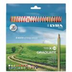 LYRA Creioane colorate 24 culori/cutie Graduate Graphite LYRA (13782)