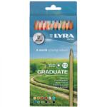 LYRA Creioane colorate 12 culori/cutie Graduate Graphite LYRA (13780)