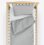 Goldea lenjerie pătuț din 100% bumbac - gri 100 x 135 și 40 x 60 cm Lenjerie de pat