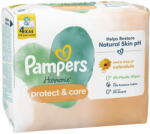 Pampers Harmonie Protect & Care kókuszos műanyagmentes nedves törlőkendő, 4 x 44 db