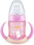 Nuk Преходна чаша със силиконов накрайник NUK - First Choice, Glow in the Dark, TC, 150 ml, Розова (10215326-Розов)