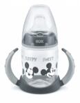 Nuk Чаша със силиконов накрайник за сок NUK - First Choice, Mickey, TC, 150 ml, Сива (10215337)