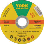 YORK Abrasives 115x1x22.23mm A60tbf Inoxvágókorong, T41 (yrk2304770k)