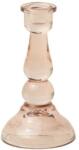 Paddywax Szklany świecznik - Paddywax Tall Glass Taper Holder Pink