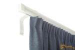 (4 szín 16 méret) Motivo egysoros függöny karnis szett(1méter). Függönytartó karnis, hosszú oldalfali szereléssel - 01 Fehér