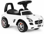 MULTISTORE Masinuta Ride-On Pentru Copii, Mercedes SLS AMG, Cu Melodii Si Claxon, Spatar De Protectie, Volan Multimedia, Alba