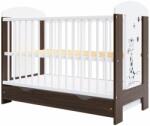 Hubners Patut copii din lemn Hubners Calisto Girafa 120x60 cm maro cu sertar (PHCALGI12MAS) - babyneeds