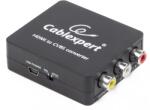 Gembird Adaptor video Gembird Splitter HDMI (M) la Composite video + audio L/R (M) x 2, Negru (DSC-HDMI-CVBS-001)