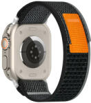 Techsuit Curea pentru Apple Watch 1/2/3/4/5/6/7/8/9/SE/SE 2 38/40/41mm Techsuit Watchband W039 Black Gray (5949419001954)