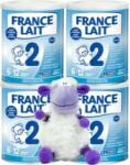 France Lait 2 lapte praf pentru sugari de la 6-12 luni 4x400g + jucărie moale (IP3592)