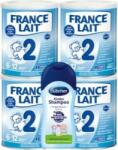 France Lait Franța Lait 2 formule ulterioare de lapte pentru sugari de la 6-12 luni 4x400g + Bübchen baby (IP4115)