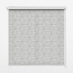 COLORAY. HU Sötétítő roló ablakra 3d négyzetek csíkokkal Sötétítő redőny (gumi bevonattal) 50x50 cm