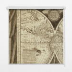  COLORAY. HU Fényzáró roló A világ régi térképe Sötétítő redőny (gumi bevonattal) 90x240 cm