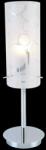 Italux MTM1674/1 W | Danni Italux asztali lámpa 46cm vezeték kapcsoló 1x E27 fehér, króm (MTM1674/1 W)