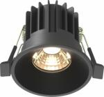 Maytoni DL058-7W3K-B | Round-MAY Maytoni beépíthető lámpa Ø60mm 3000K fekete (DL058-7W3K-B)